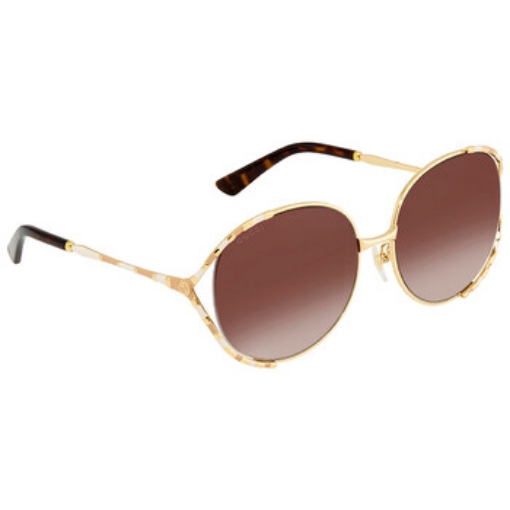 Picture of GUCCI Brown Gradient Oval Sunglasses