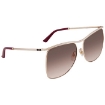 Picture of GUCCI Brown Gradient Square Ladies Sunglasses GG0820S-002 63