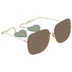 Picture of GUCCI Brown Square Ladies Sunglasses