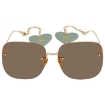 Picture of GUCCI Brown Square Ladies Sunglasses