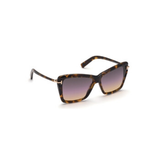 Picture of TOM FORD Leah Grey Rose Shaded Butterfly Ladies Sunglasses