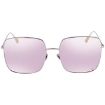 Picture of DIOR Stellaire Grey Pink Square Ladies Sunglasses