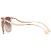 Picture of JIMMY CHOO Brown Mirror Gradient Browline Ladies Sunglasses