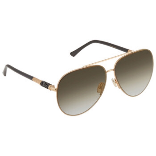 Picture of JIMMY CHOO Grey Gold Pilot Ladies Sunglasses