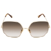 Picture of CHLOE Brown Gradient Butterfly Ladies Sunglasses