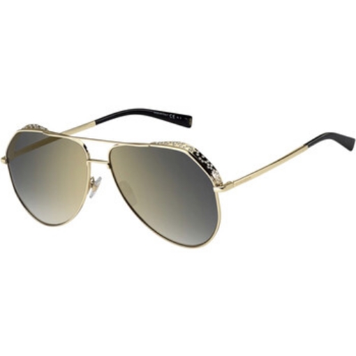 Picture of GIVENCHY Grey Gradient with Gold mirror Pilot Ladies Sunglasses