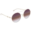 Picture of GUCCI Triple Gradient Violet/Brown/Light Blue Round Ladies Sunglasses