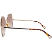 Picture of CHLOE Orange Gradient Brick Square Ladies Sunglasses