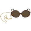 Picture of VERSACE Dark Brown Geometric Ladies Sunglasses