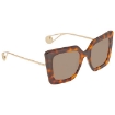 Picture of GUCCI Brown Square Ladies Sunglasses