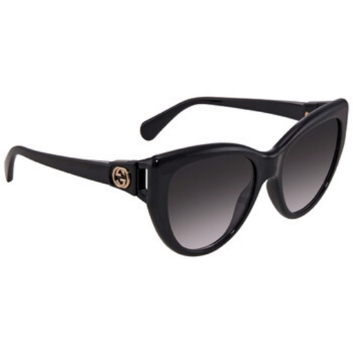 Picture of GUCCI Grey Gradient Cat Eye Ladies Sunglasses GG0877S-001 56