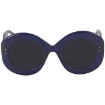 Picture of ALAIA Azzedine Grey Oversized Ladies Sunglasses AA0003S-003 52