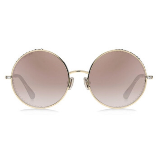 Picture of JIMMY CHOO Brown Mirrored Gradient Oval Ladies Sunglasses