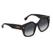 Picture of FENDI Gradient Blue Geometric Ladies Sunglasses