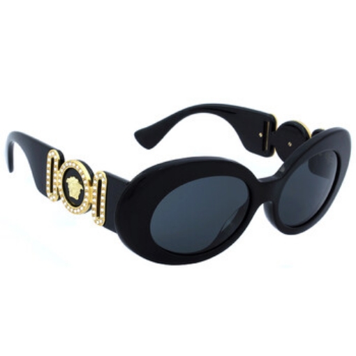 Picture of VERSACE Dark Gray Oval Ladies Sunglasses