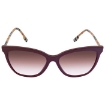 Picture of BURBERRY Clear Gradient Pink Square Ladies Sunglasses 0