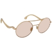 Picture of JIMMY CHOO Gold Mirror Round Ladies Sunglasses