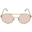 Picture of JIMMY CHOO Gold Mirror Round Ladies Sunglasses