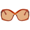 Picture of TOM FORD Brown Oversized Ladies Sunglasses