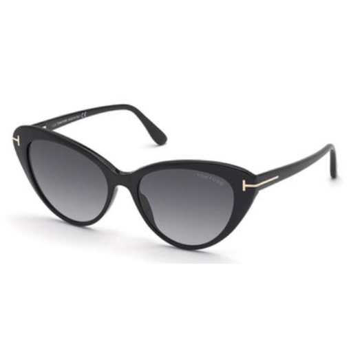 Picture of TOM FORD Harlow Smoke Gradient Cat Eye Ladies Sunglasses