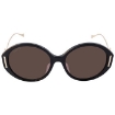 Picture of GUCCI Brown Round Ladies Sunglasses