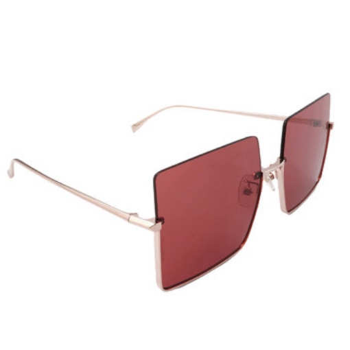 Picture of FENDI Burgundy Square Ladies Sunglasses