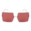 Picture of FENDI Burgundy Square Ladies Sunglasses