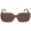 Picture of BURBERRY Brown Square Ladies Sunglasses