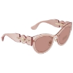 Picture of VERSACE Light Brown Cat Eye Ladies Sunglasses