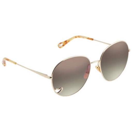 Picture of CHLOE Brown Gradient Round Ladies Sunglasses