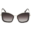 Picture of MIU MIU Grey Gradient Butterfly Ladies Sunglasses