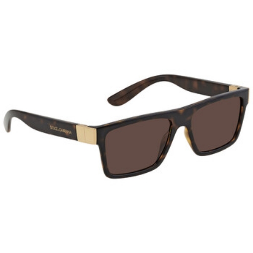 Picture of DOLCE & GABBANA Dark Brown Rectangular Ladies Sunglasses