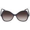 Picture of CHLOE Brown Gradient Butterfly Ladies Sunglasses