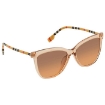 Picture of BURBERRY Orange Gradient Light Gray Square Ladies Sunglasses