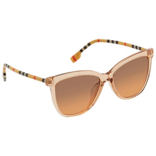 Picture of BURBERRY Orange Gradient Light Gray Square Ladies Sunglasses