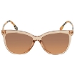 Picture of BURBERRY Orange Gradient Light Gray Square Ladies Sunglasses