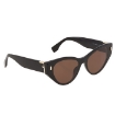 Picture of FENDI Brown Cat Eye Ladies Sunglasses