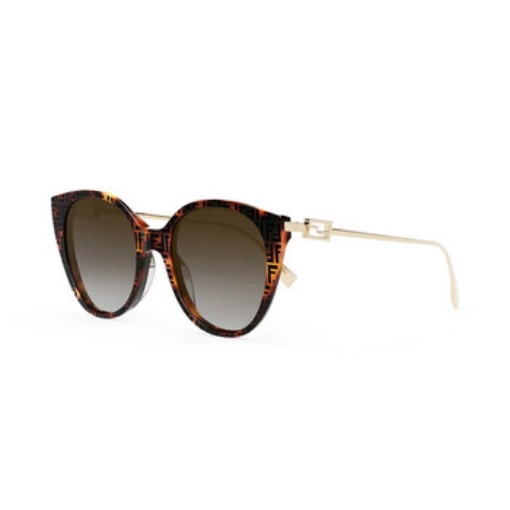 Picture of FENDI Polarized Brown Cat Eye Ladies Sunglasses