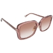 Picture of CHLOE Orange Gradient Rectangular Ladies Sunglasses