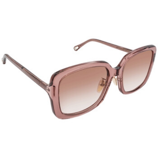 Picture of CHLOE Orange Gradient Rectangular Ladies Sunglasses