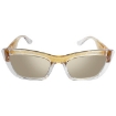 Picture of DOLCE & GABBANA Yellow Mirror Rectangular Ladies Sunglasses