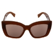 Picture of MIU MIU Light Brown Square Ladies Sunglasses