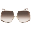 Picture of CHLOE Brown Gradient Oversized Ladies Sunglasses