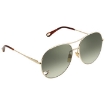 Picture of CHLOE Green Gradient Pilot Ladies Sunglasses