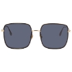 Picture of DIOR Blue Square Ladies Sunglasses