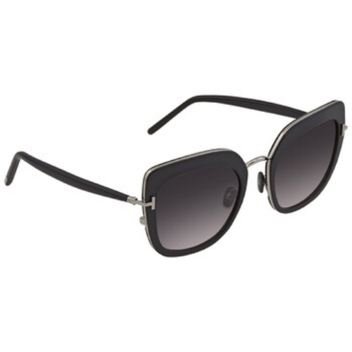 Picture of TOM FORD Virginia Gradient Smoke Butterfly Ladies Sunglasses