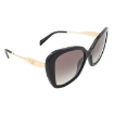 Picture of PRADA Gray Gradient Butterfly Ladies Sunglasses