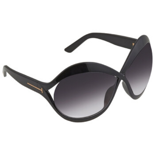 Picture of TOM FORD Carine Smoke Gradient Oversized Ladies Sunglasses