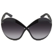 Picture of TOM FORD Carine Smoke Gradient Oversized Ladies Sunglasses