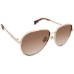 Picture of LANVIN Brown Gradient Pilot Ladies Sunglasses